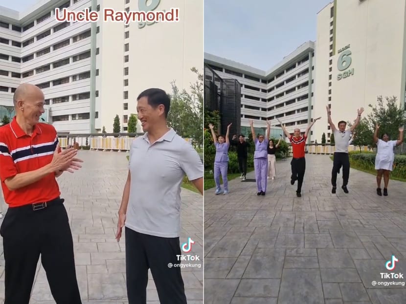 #trending: Health Minister Ong Ye Kung and Uncle Raymond just did the 'best dance collaboration' 