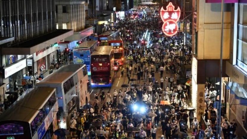 Hong Kong protesters gather to mark 'million-people' march anniversary Hong Kong protesters gather to mark 'million-people' march anniversary