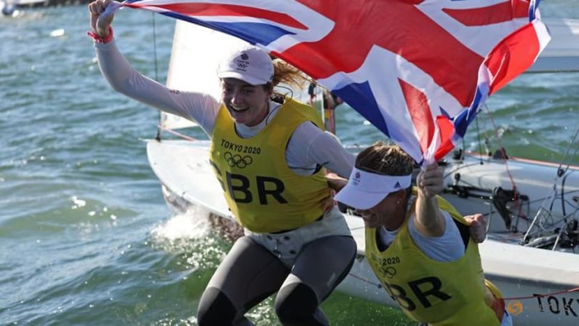Olympics-Sailing-Mills and McIntyre win gold for Britain in women's 470 class Olympics-Sailing-Mills and McIntyre win gold for Britain in women's 470 class
