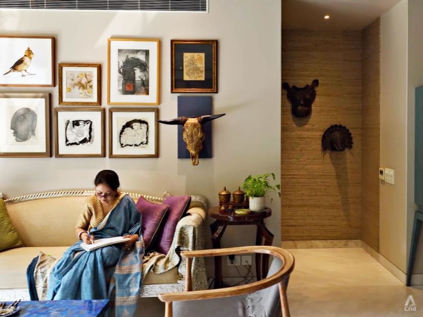 From paintings to sculptures, this home puts the spotlight on traditional Indian craftsmanship and art forms