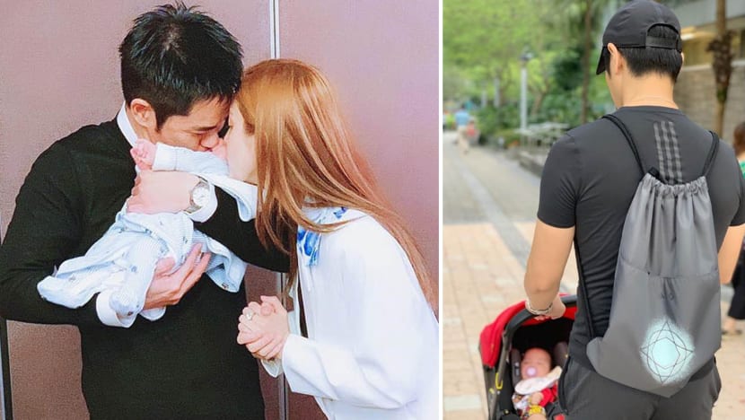 Kevin Cheng, Grace Chan bring their son out for the first time