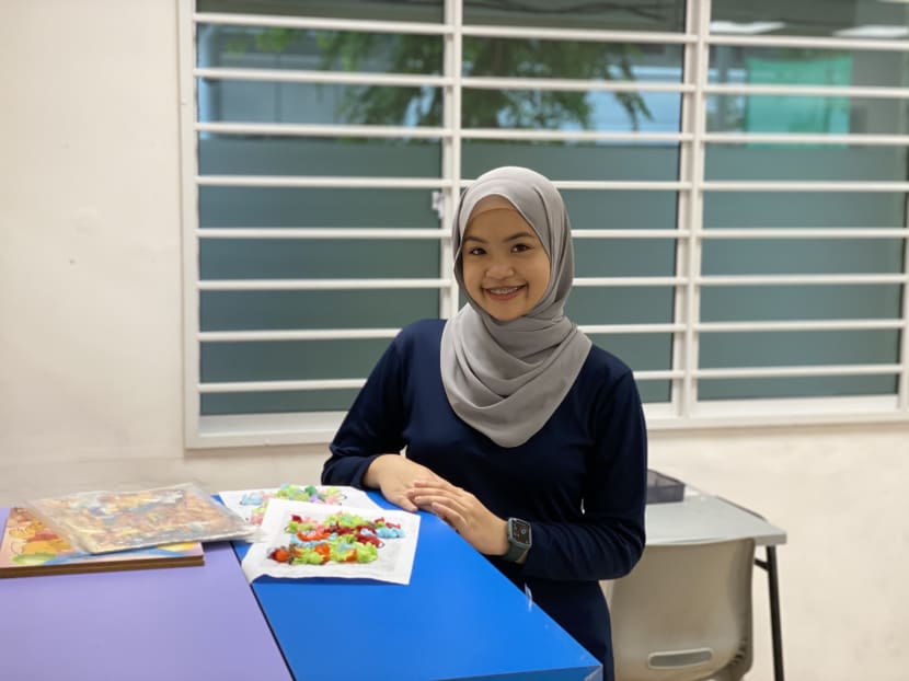 Ms Isfarzana Putri Isfarizal decided to pursue her passion in the special education sector, where she plans activities for children with special needs at a student care centre.
