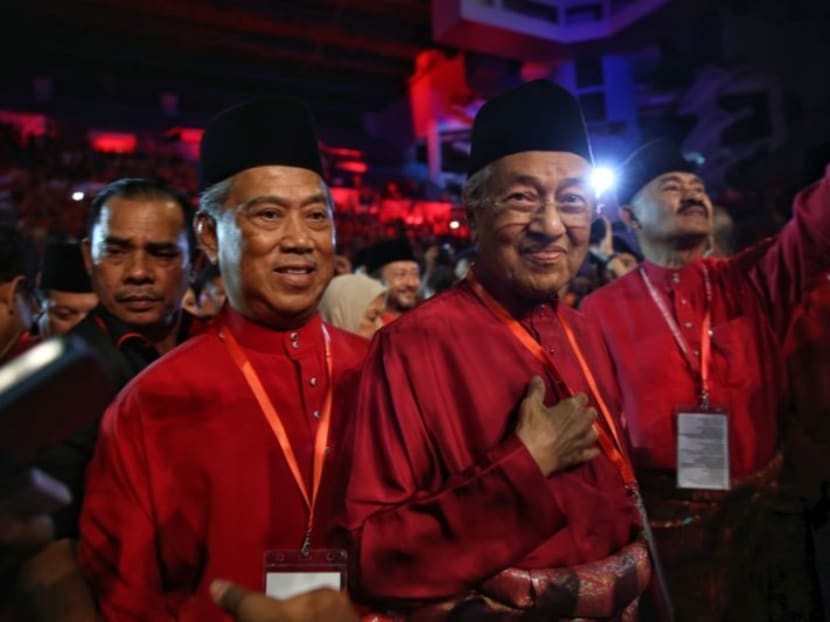 PPBM, led by Dr Mahathir Mohamad and Muhyiddin Yassin, aims to engineer a 'Malay tsunami' for opposition alliance Pakatan Harapan by contesting in traditional Umno seats and presumably winning them. Photo: Malay Mail Online