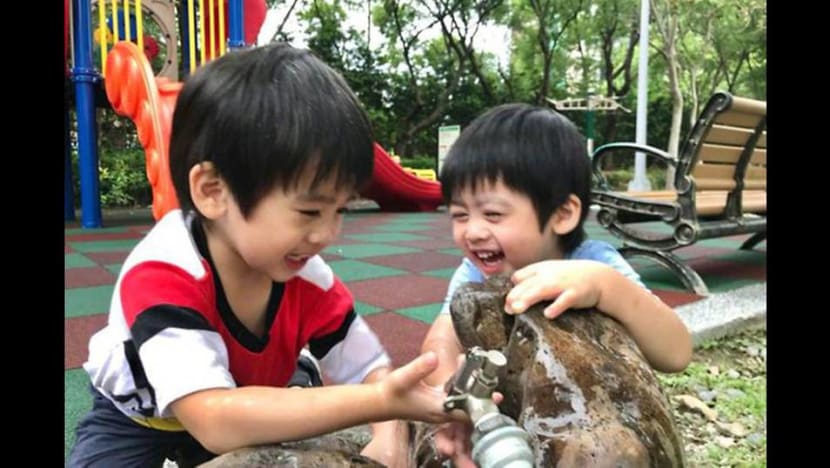 Jimmy Lin’s twin sons find joy in the simplest things