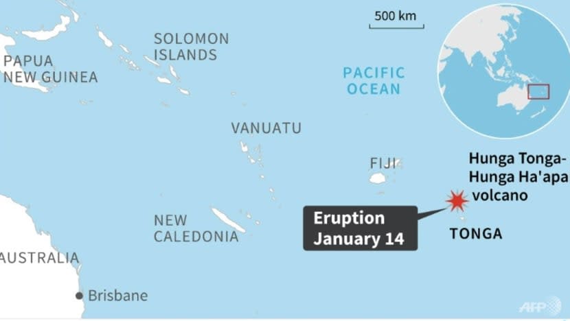 Rakyat Tonga lari selamatkan diri susuli letusan kuat gunung berapi