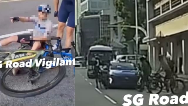 脚踏车骑士路中围堵德士 警方证实已展开调查