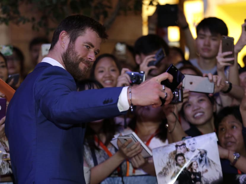 The Huntsman stars feel the heat in S’pore The Huntsman stars feel the heat in S’pore