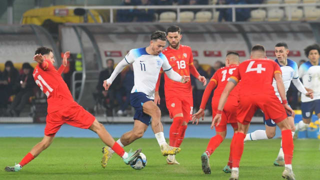 欧锦赛外围赛：北马其顿以1比1逼和英格兰