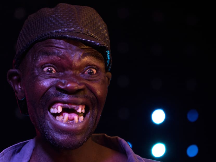 Newly crowned 'Mr Ugly' Zimbabwe, Maison Sere, poses during the 'Ugliest Man' contest in Harare, Zimbabwe, on Nov 20, 2015. Photo: AFP