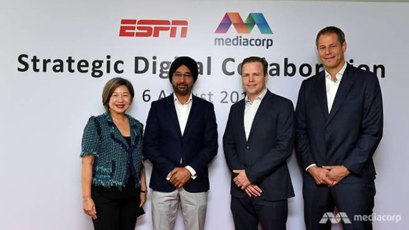 Mediacorp, ESPN meterai perjanjian; penerbit sukan pertama sertai Rangkaian Rakan Mediacorp