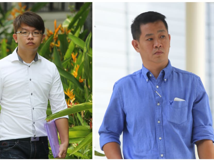 Edwin Tan (left) and Low Chong Kiat were both charged in court on Wednesday (July 20). Photo: Ernest Chua/TODAY