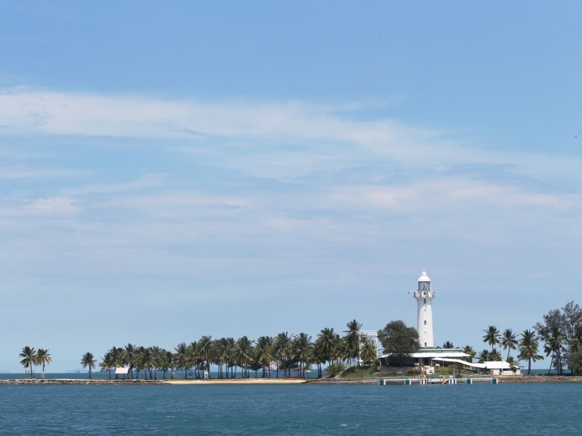 The Raffles Lighthouse at Pulau Satumu. The waters near the island could be used for commercial fish farming if a plan to ensure the Republic's food security comes to fruition.
