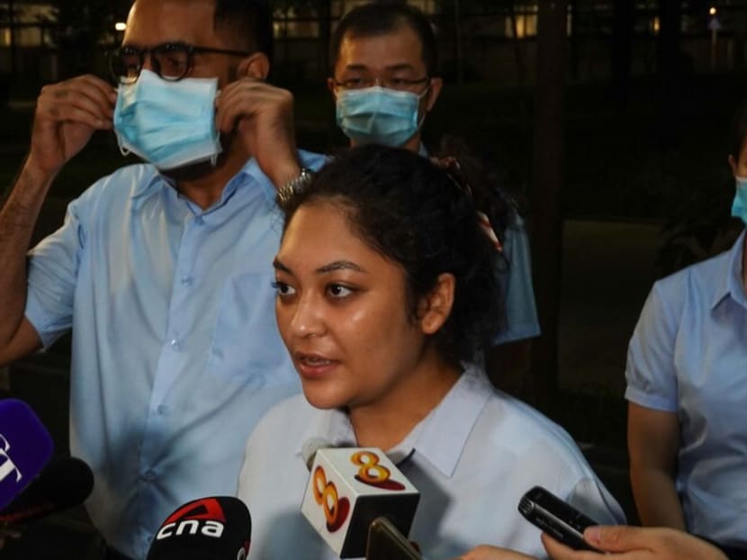 Ms Raeesah Khan, one of four Workers' Party candidates elected to Sengkang Group Representation Constituency at the General Election in July 2020. Ms Raeesah Khan, one of four Workers' Party candidates elected to Sengkang Group Representation Constituency at the General Election in July 2020.