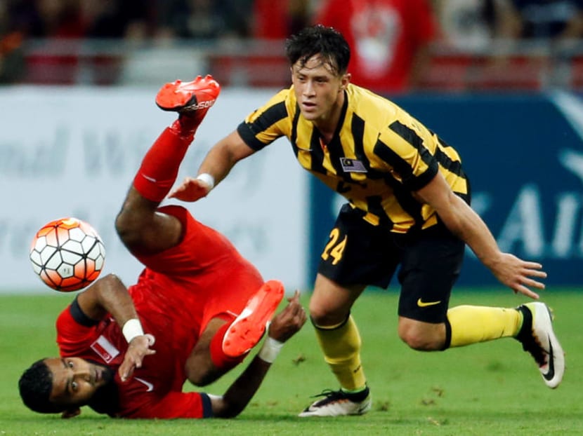 Despite dominating the game, hosts Singapore were held to a 0-0 draw by Malaysia at the National Stadium earlier this month, a result which had an effect on the Lions' ranking on the world football ladder. Photo: Reuters