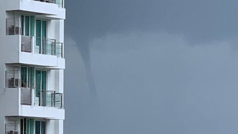 Waterspout spotted off Marine Parade on Monday afternoon Waterspout spotted off Marine Parade on Monday afternoon