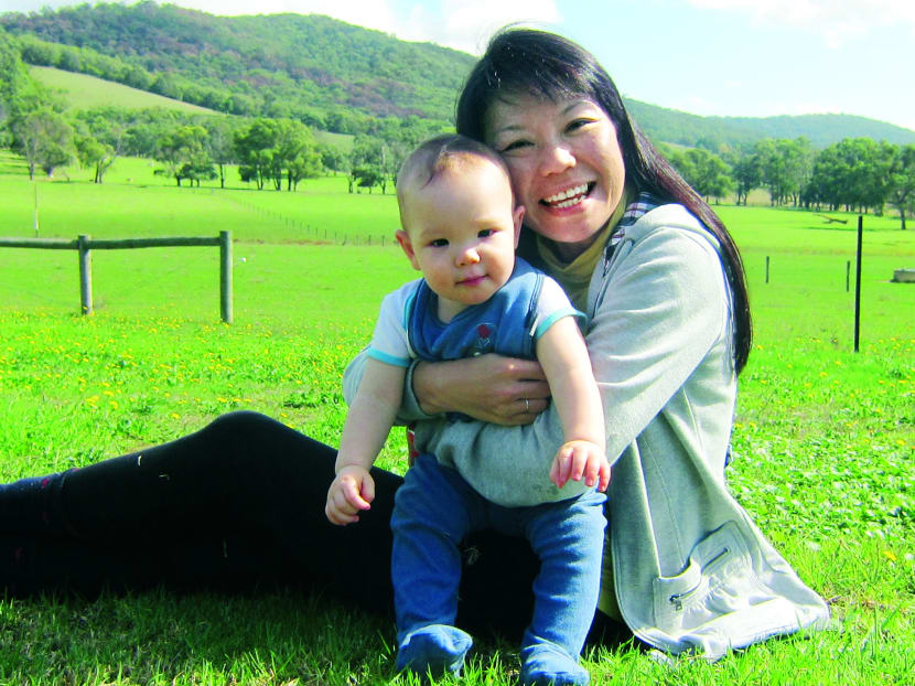 Cheryl Chua and her son, James.
