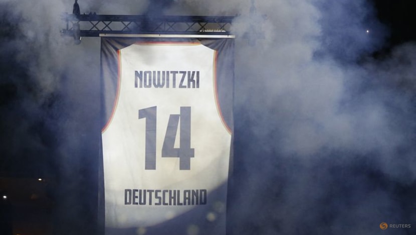 Nowitzki's No. 14 jersey retired by German national team Nowitzki's No. 14 jersey retired by German national team