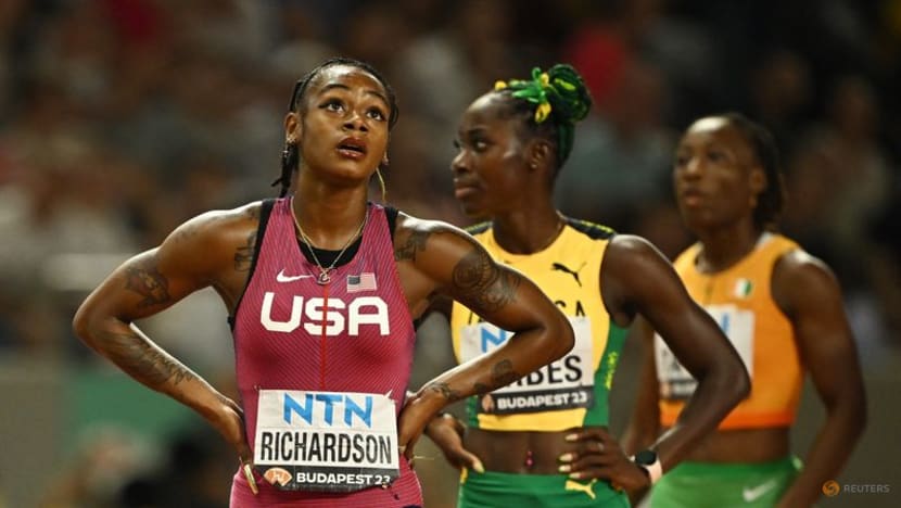 Richardson scrapes into 100m final after shocking start in semi