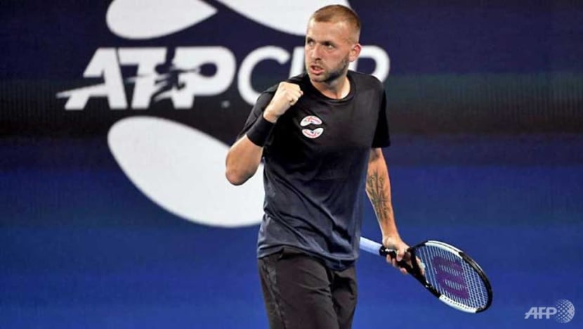 Tennis: Britain's Evans upsets Goffin, but Dimitrov wins Tennis: Britain's Evans upsets Goffin, but Dimitrov wins