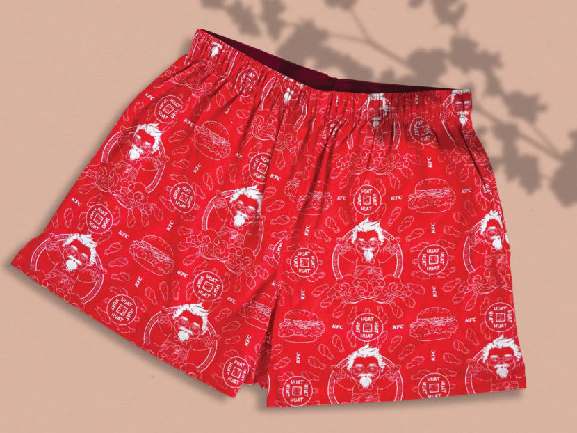KFC Singapore launching limited-edition printed shorts for Chinese New Year  - CNA Lifestyle