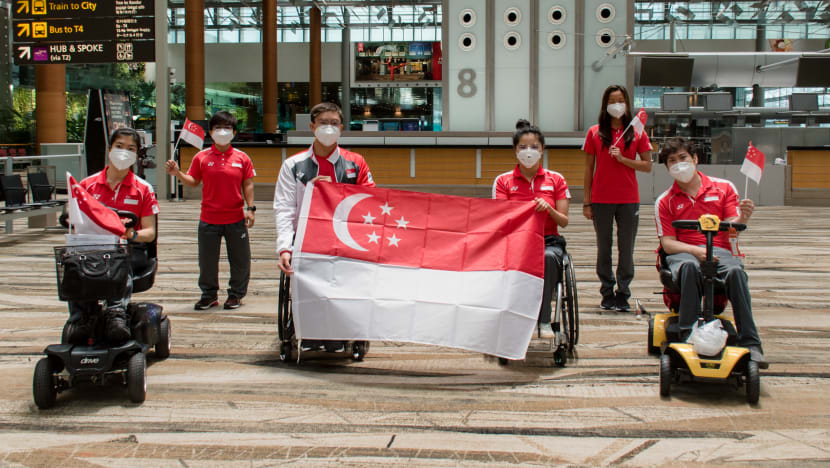 First batch of Team Singapore Paralympians departs for Tokyo