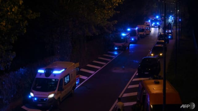 At least 21 dead after Italian bus carrying tourists falls from Venice overpass