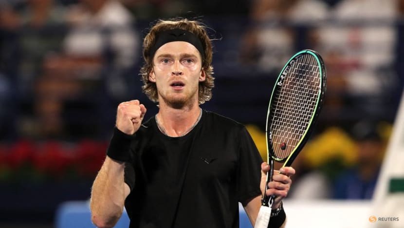Rublev reiterates anti-war message in Dubai Rublev reiterates anti-war message in Dubai