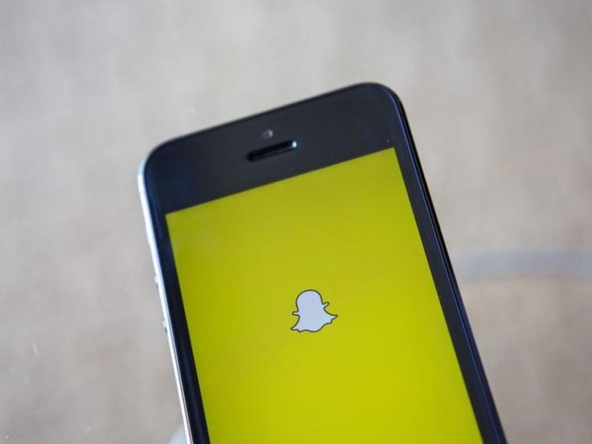 A portrait of the Snapchat logo.  Photo: Reuters