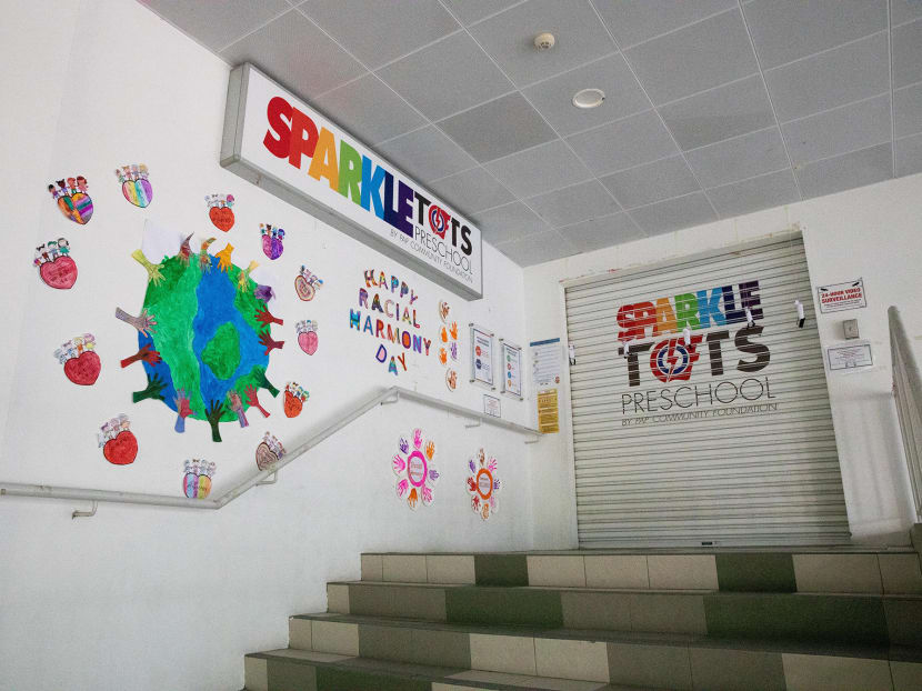 PCF Sparkletots preschool centre at Block 801 Keat Hong Close in Chua Chu Kang on July 15, 2021. PCF Sparkletots preschool centre at Block 801 Keat Hong Close in Chua Chu Kang on July 15, 2021.