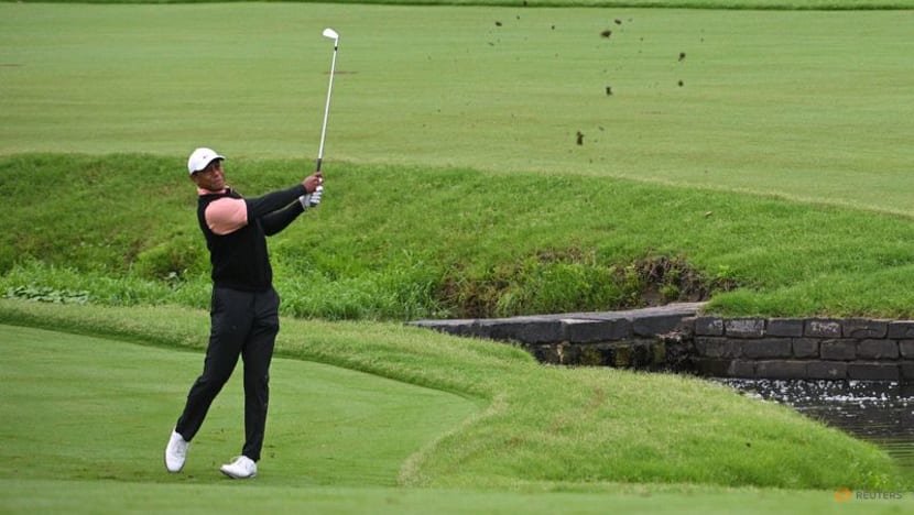 Woods charge fizzles in third round at rainy PGA Championship Woods charge fizzles in third round at rainy PGA Championship