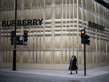 Burberry warns of tough first-half trading as profits fall sharply