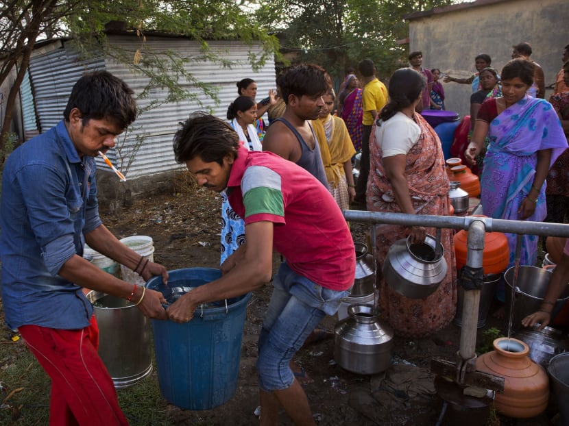 Gallery: Train brings water to a drought-hit region in central India