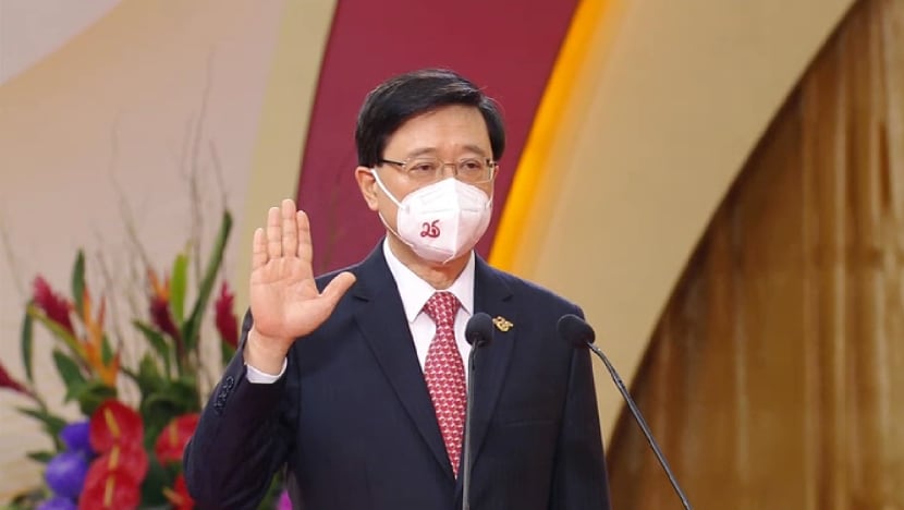Hong Kong's former security chief John Lee sworn in as city's new leader Hong Kong's former security chief John Lee sworn in as city's new leader