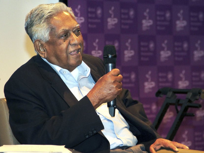 Former Singapore President 
S R Nathan, who was honoured with the SIP Distinguished Fellow award at the Global Social Innovators Forum, said the road ahead for social entrepreneurs will be a long one. PHOTO: Geneieve Teo