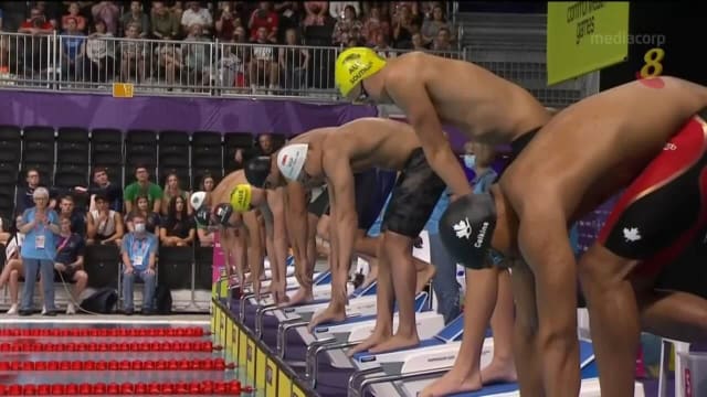 陈永进、张正伟和李君杰 男子50米自由泳晋级半决赛