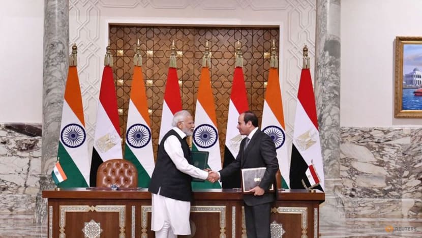 Egypt and India bolster ties as Modi makes first trip to Cairo
