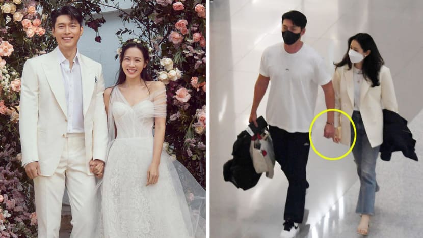 Hyun Bin & Son Ye Jin Spotted At Airport Before Their LA Honeymoon