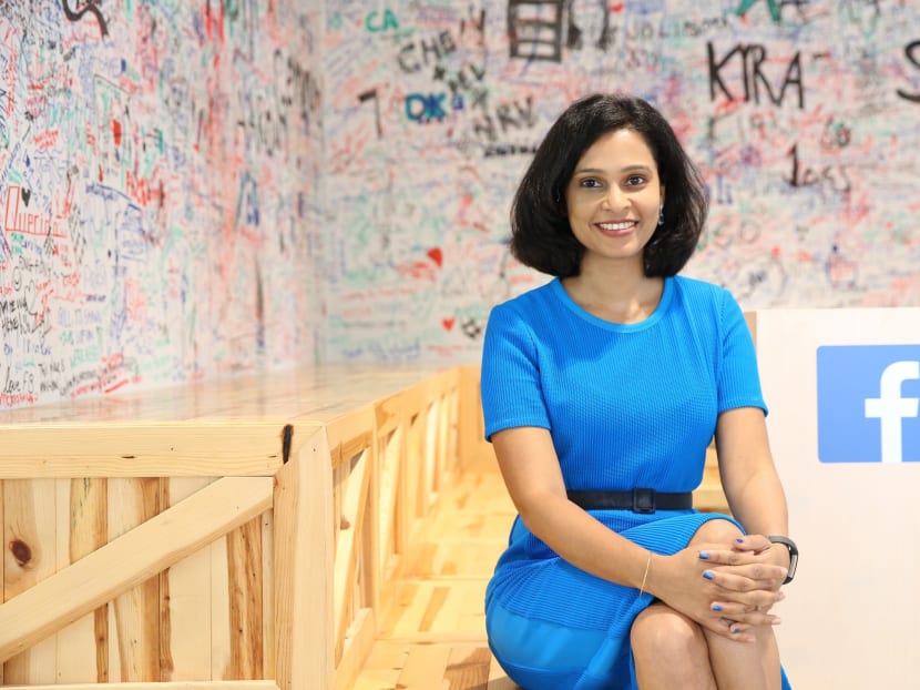 After 15 years as a banker, Ms Sandhya Devanathan joined Facebook where she was appointed the firm’s inaugural country head, with responsibility for Facebook’s e-commerce, travel and financial services division across Southeast Asia. Photo: Koh Mui Fong/TODAY