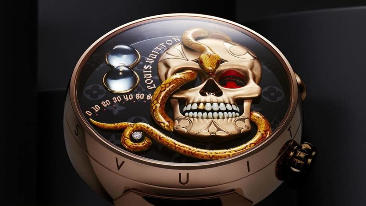 Louis Vuitton's new skull-and-snake watch wants you to stare death