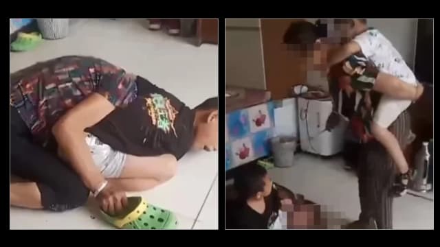 疑因不满体罚 中国男童将奶奶勒到失去意识