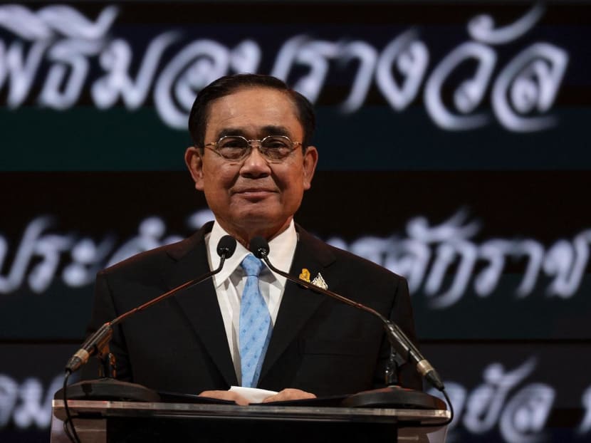 In this file photo taken on Aug 17, 2022, Thailand's Prime Minister Prayut Chan-Ocha addresses an award function in Bangkok. In this file photo taken on Aug 17, 2022, Thailand's Prime Minister Prayut Chan-Ocha addresses an award function in Bangkok.