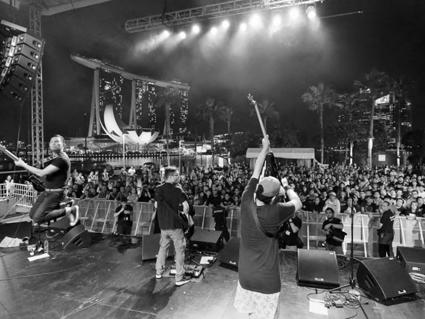 Plainsunset performing at The Esplanade in June 2016. Photo: Plainsunset Facebook