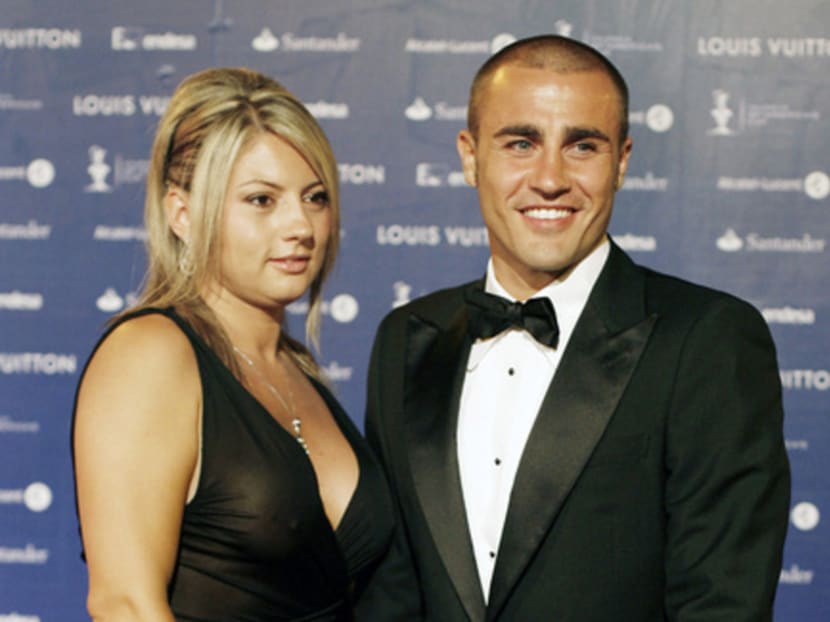 Cannavaro and his wife were deemed to be in contempt of court after enjoying a dip in their pool. Photo: Reuters