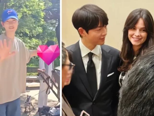 Song Joong Ki goes into protective dad mode when fan tries to film his wife and son at park