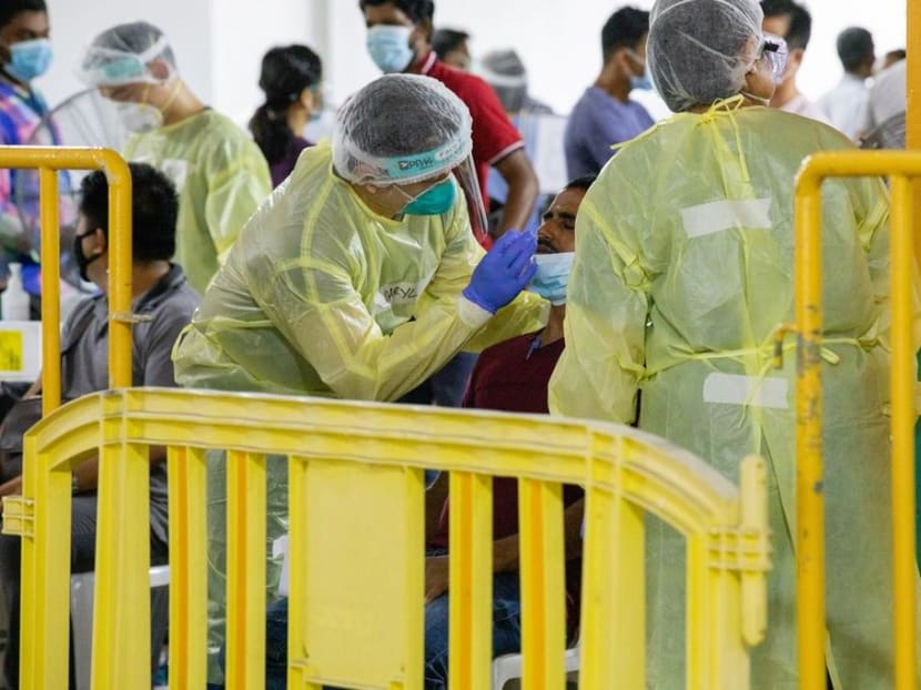 Vaccinated migrant workers will no longer need to do an antigen rapid test before visiting recreation centres or going about their activities within the community. Vaccinated migrant workers will no longer need to do an antigen rapid test before visiting recreation centres or going about their activities within the community.