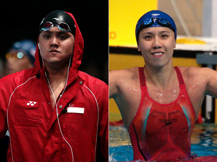 The Central Narcotics Bureau were investigating national swimmers Joseph Schooling (left) and Amanda Lim (right) for possible offences related to the consumption of cannabis.