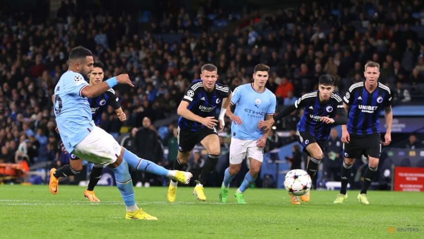 Soccer-Relentless Haaland at the double as Man City crush Copenhagen Soccer-Relentless Haaland at the double as Man City crush Copenhagen