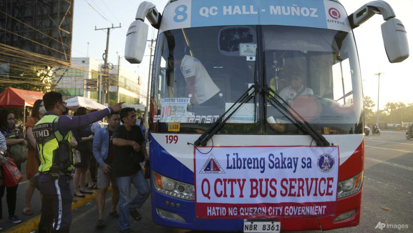 Philippine drivers stage strike over plan to phase out jeepneys, ageing public transport vehicles 5 philippines transport strike 04520