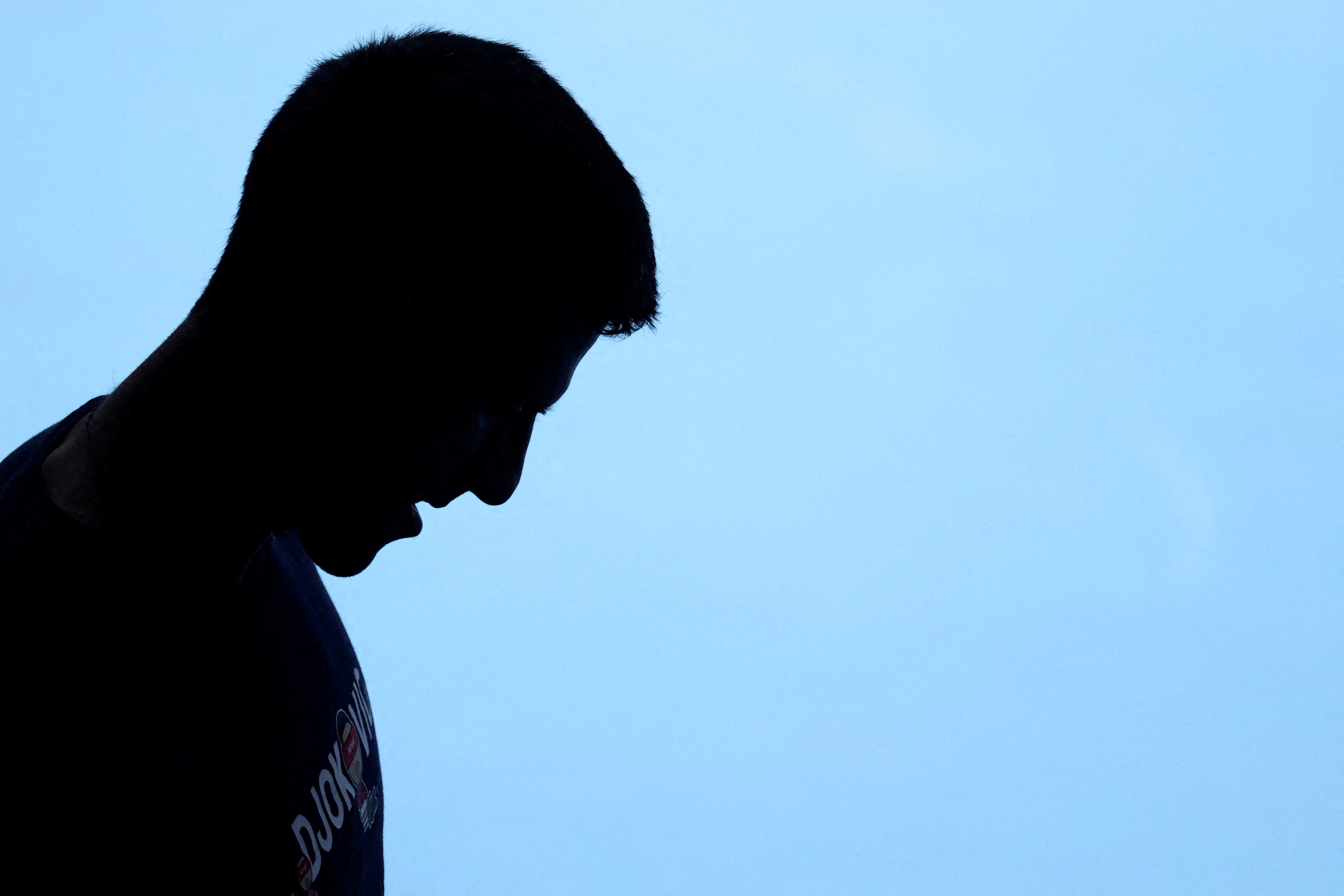 Serbian tennis player Novak Djokovic practices at Melbourne Park as questions remain over the legal battle regarding his visa to play in the Australian Open in Melbourne, Australia on Jan 12, 2022. Serbian tennis player Novak Djokovic practices at Melbourne Park as questions remain over the legal battle regarding his visa to play in the Australian Open in Melbourne, Australia on Jan 12, 2022.