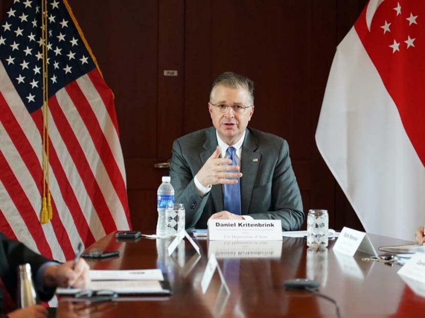 Mr Daniel Kritenbrink (pictured), the United States' Assistant Secretary of State for East Asian and Pacific affairs, was in Singapore as part of a Southeast Asia tour.